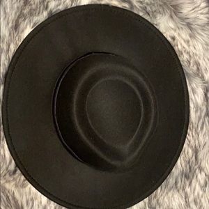 Black Wide Brim Hat